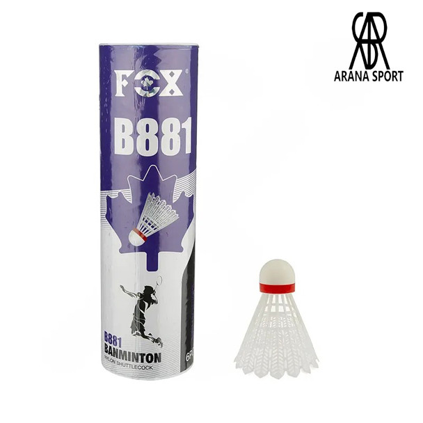 توپ بدمینتون فاکس پلاستیکی B881 بسته 6 عددی