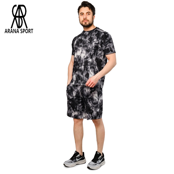 Men's Nike Patterned Mesh T-Shirt & Shorts Set 5