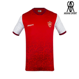 لباس ورزشی پرسپولیس قرمز هواداری با پارچه پلیاستر تنفسی