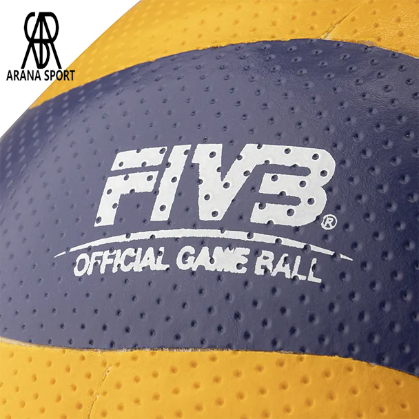 توپ والیبال طرح رسمی FIVB سایز 5 با طراحی زرد و آبی
