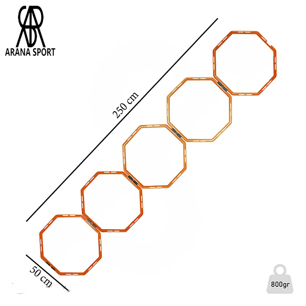 Octagonal Agility Rings for Fitness and Coordination