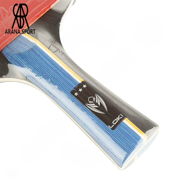 راکت پینگ پنگ لوکی 3 ستاره دسته FL با کنترل و اسپین عالی