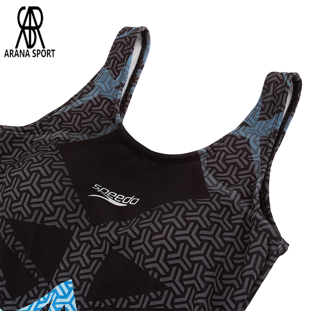 مایو یکتکه اسپیدو با طراحی ورزشی و رنگ جذاب برای شنا