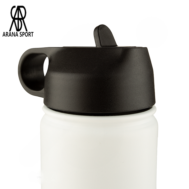 بطری استیل ورزشی با درپوش پیچی و خروجی باریک نوشیدنی