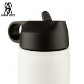 بطری استیل ورزشی با درپوش پیچی و خروجی باریک نوشیدنی