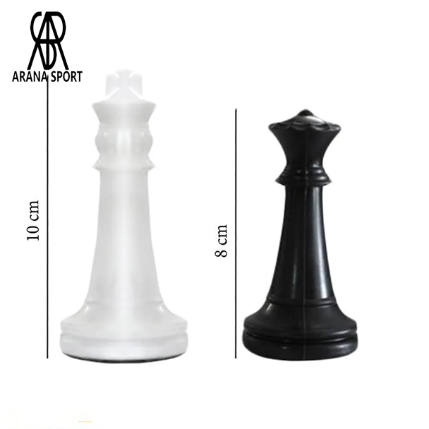 نمای نزدیک مهره‌ها و صفحه شطرنج فدراسیونی RJL آرنا اسپورتر