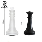 نمای نزدیک مهرهها و صفحه شطرنج فدراسیونی RJL آرنا اسپورتر