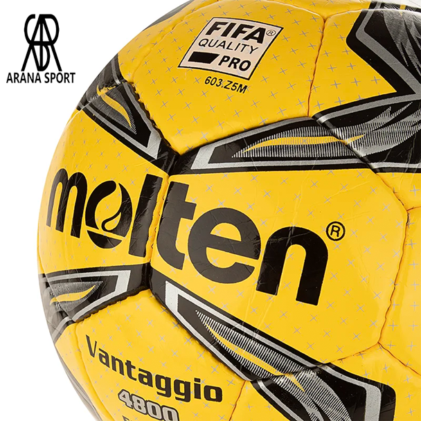 نمای نزدیک توپ فوتسال چرم PU مولتن سایز 4 – عرضه شده توسط ارنا اسپورتر