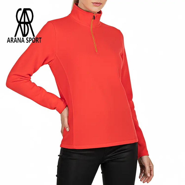 سویشرت ورزشی زنانه سبک و شیک با زیپ نیمه | Arena Sporter