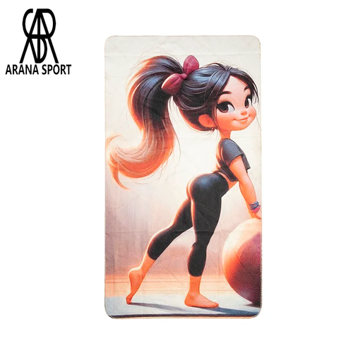 حوله سبک و سریعخشک آرنا اسپورتر طرح مدیتیشن رنگی