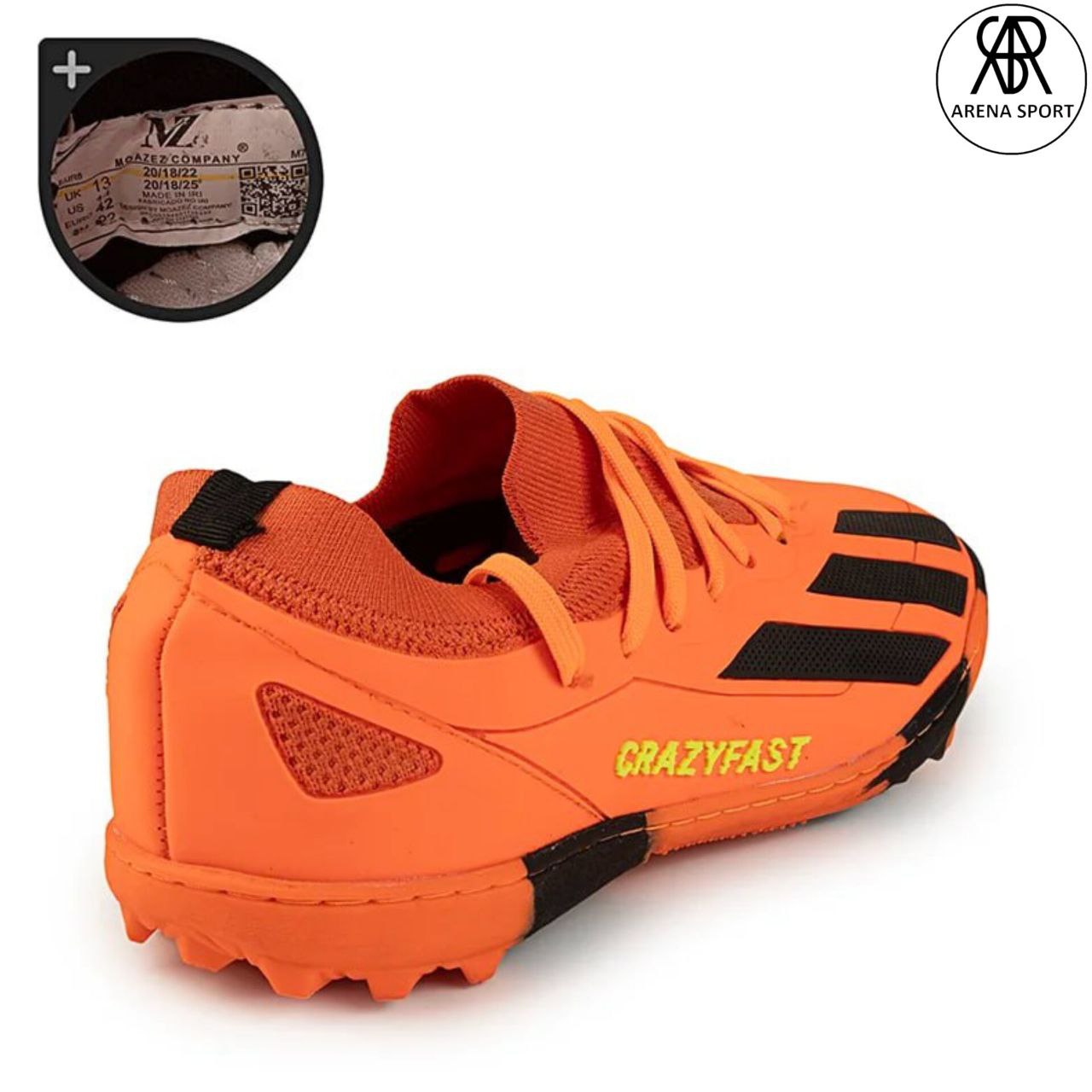 کفش فوتبال طرح Adidas با بافت سه‌بعدی رویه