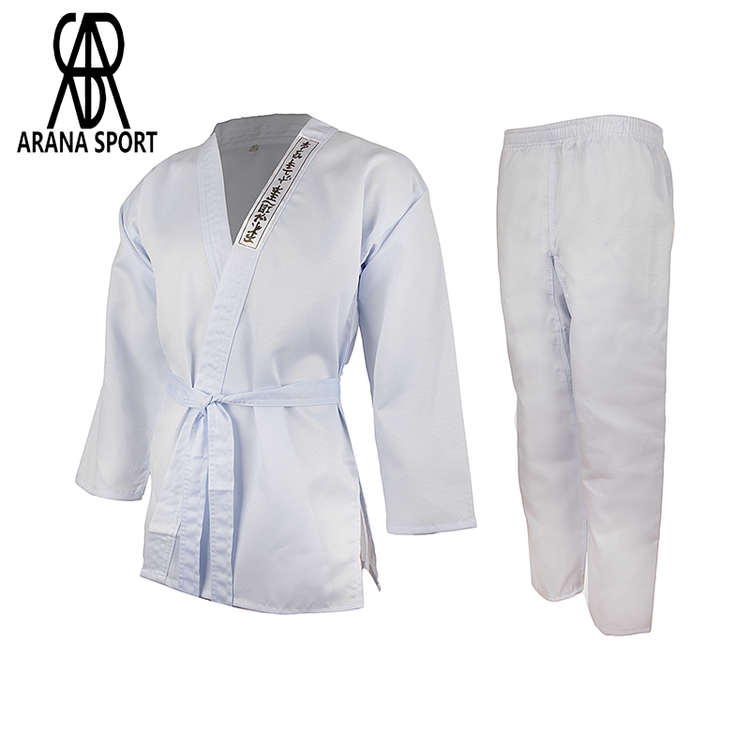 لباس کاراته سفید مناسب تمرین و مسابقه