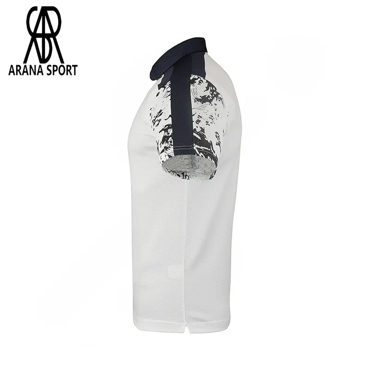 جزئیات پارچه سوزنی و تنفسپذیر پولوشرت ورزشی