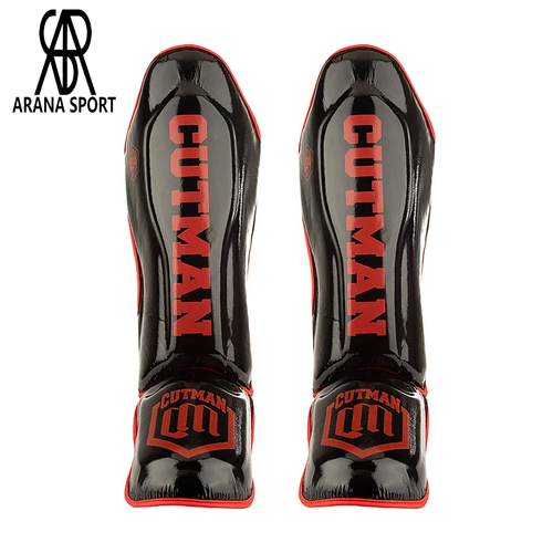 ساق روپایی تکواندو کاتمن مشکی قرمز مناسب تمرین و مسابقه
