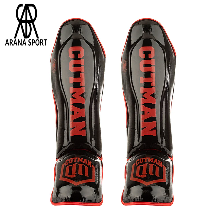 ساق روپایی تکواندو کاتمن مشکی قرمز مناسب تمرین و مسابقه