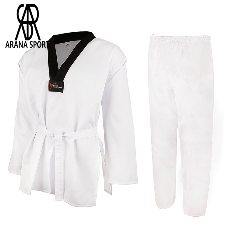 جزئیات پارچه مقاوم و سبک لباس تکواندو 01