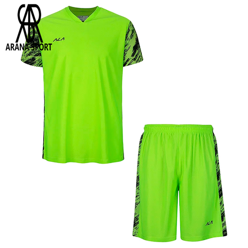 نمای جلوی ست پیراهن شورت فوتسال اعلا ALA207-609