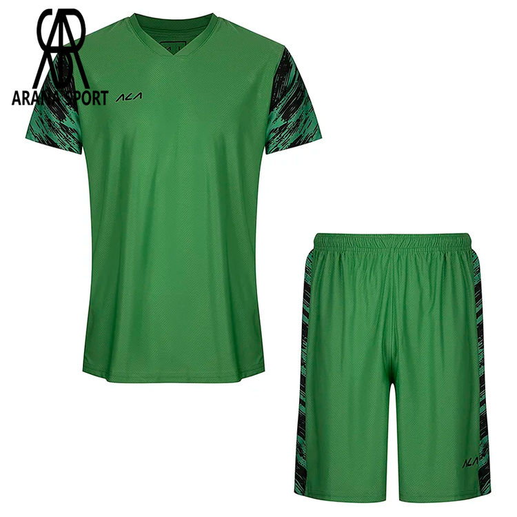 نمای جلوی ست پیراهن شورت فوتسال اعلا ALA287-006