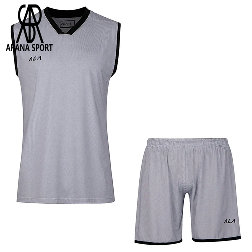 نمای جلوی ست پیراهن شورت والیبال آستین حلقهای اعلا ALA397-002