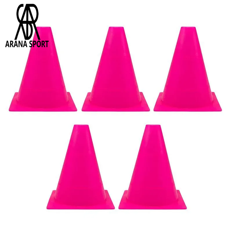 نمای پشت موانع تمرینی فوتبال بسته ۵ عددی