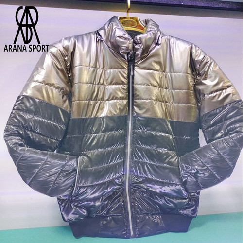 نمای جلوی کاپشن مردانه سیلیکونی دورنگ