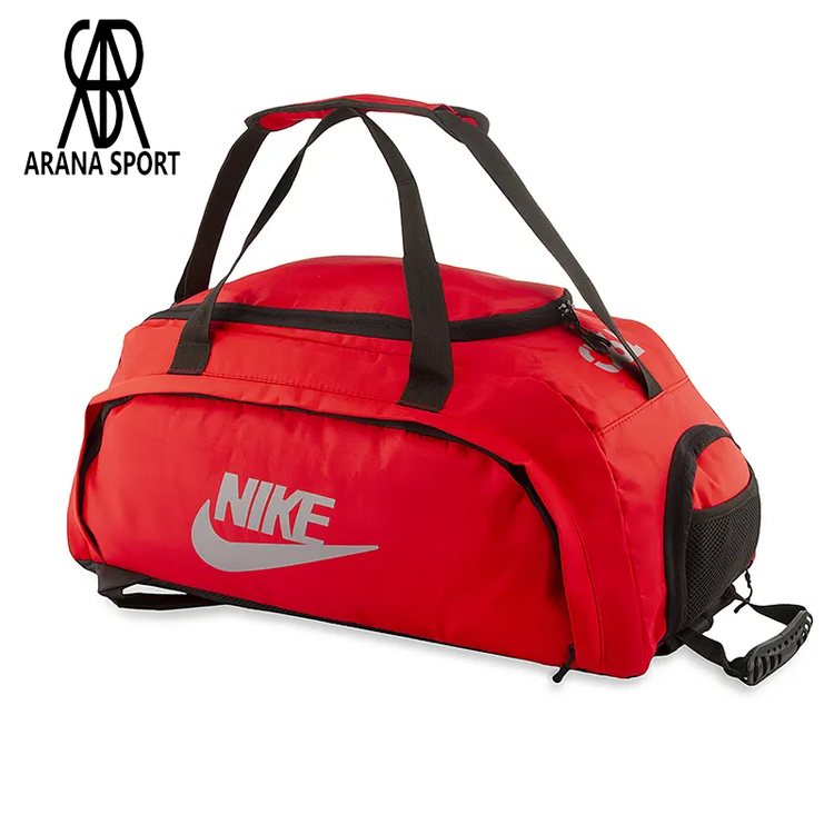 نمای جلو ساک ورزشی نایک با جیب زیپ دار بزرگ – Arena Sporter 01
