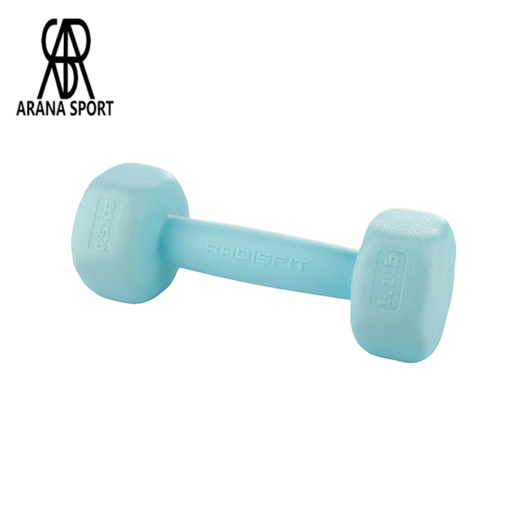 دمبل بدنسازی ایروبیک بانوان تکی 0/5 کیلویی رادیس فیت (تکی) کد 2000331 | آرنا اسپورتر (سفارش تعداد بالا 09194369282)
