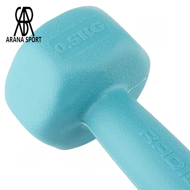 دمبل بدنسازی ایروبیک بانوان تکی 0/5 کیلویی رادیس فیت (تکی) کد 2000331 | آرنا اسپورتر (سفارش تعداد بالا 09194369282)