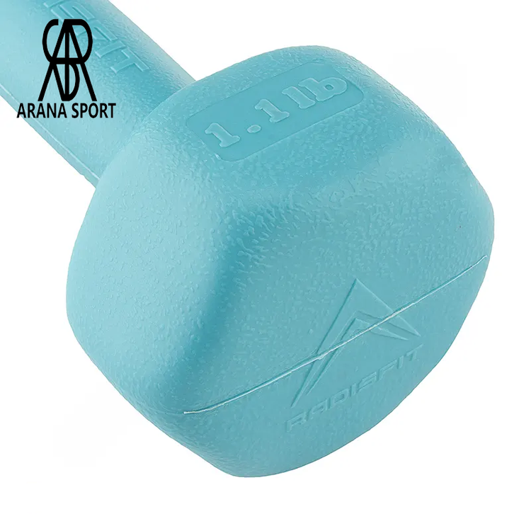 دمبل بدنسازی ایروبیک بانوان تکی 0/5 کیلویی رادیس فیت (تکی) کد 2000331 | آرنا اسپورتر (سفارش تعداد بالا 09194369282)