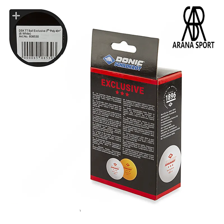 توپ پینگ پنگ اورجینال Donic Schildkrot مدل Colour Popps با کیفیت Poly 40+ و سطح یکنواخت برای جهش بهتر و کنترل بیشتر