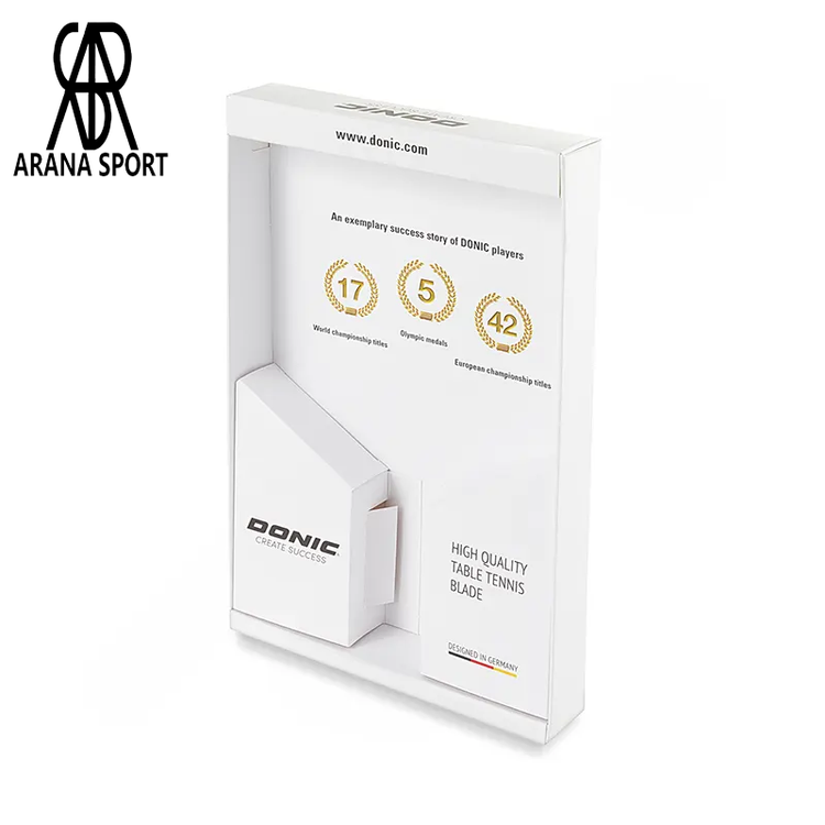 چوب راکت دونیک JO WALDNER GOLD EDITION با طراحی انحصاری و ساختار 7 لایه برای اجرای ضربات تهاجمی قدرتمند و دقیق