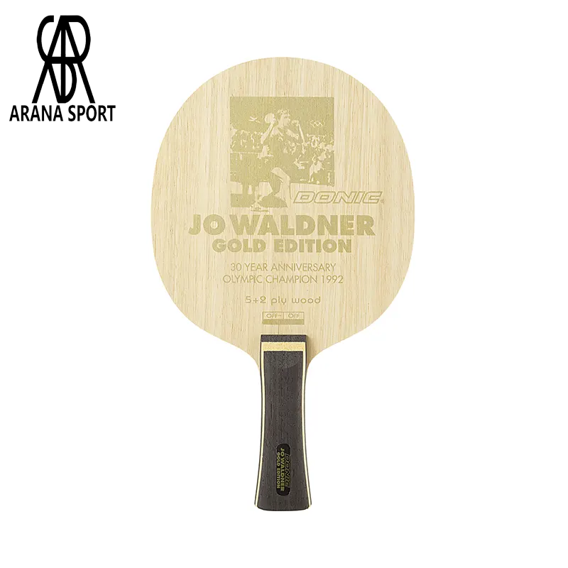 چوب راکت دونیک JO WALDNER GOLD EDITION دسته FL با طراحی خاص و ساختار 5 چوب و 2 کربن مناسب بازیکنان تهاجمی مدرن