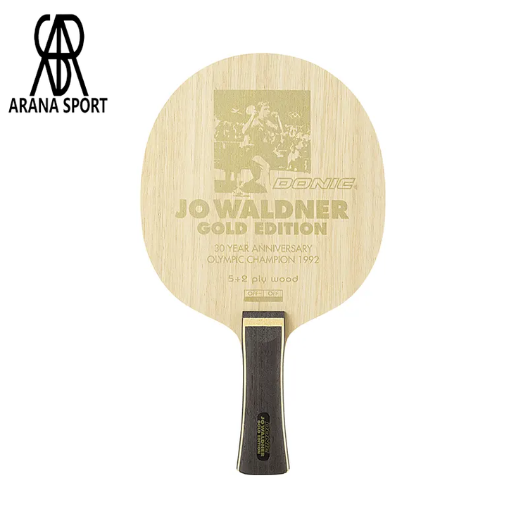 چوب راکت دونیک JO WALDNER GOLD EDITION دسته FL با طراحی خاص و ساختار 5 چوب و 2 کربن مناسب بازیکنان تهاجمی مدرن