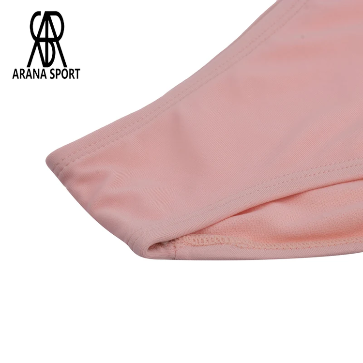 مایو دخترانه دو تکه 001 با خشکشوندگی سریع و فرم راحت، مناسب کودکان فعال در استخر و آببازی.