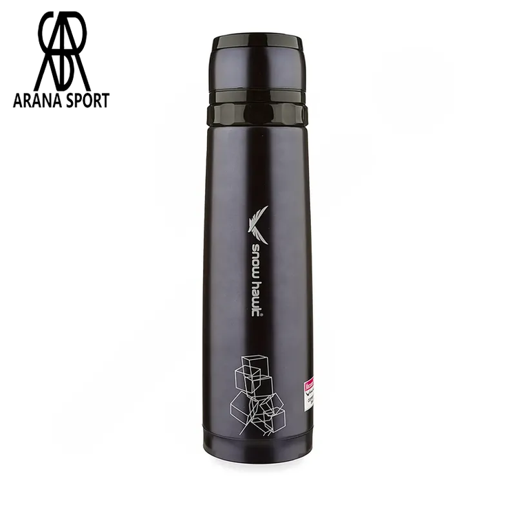 فلاسک کوهنوردی کاوردار با بدنه مقاوم، ضد خش و ضد لکه، مناسب برای استفاده حرفه ای در طبیعت و برنامه های ماجراجویانه.