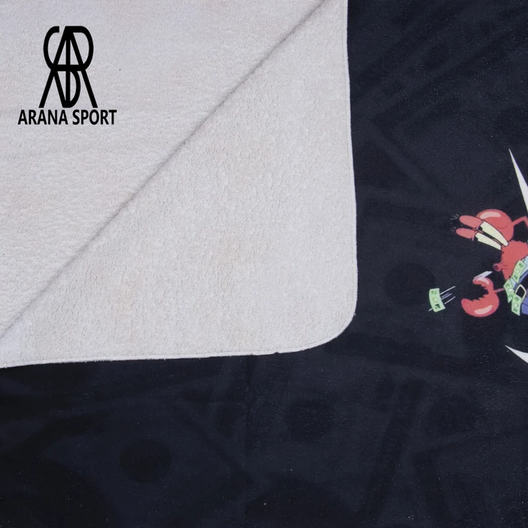 حوله باشگاهی و استخری نانو طرحدار با وزن سبک و اشغال فضای کم، مناسب حمل در کیف ورزشی و کوله پشتی.