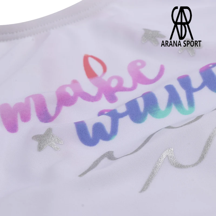 بندهای مایو شنا دخترانه طراحی بندهای مایو شنا بچه گانه دخترانه دو تکه MAKE WAVWS که با دقت بالا دوخته شدهاند تا هنگام بازی و شنا از روی شانه کودک سر نخورند و ثابت بمانند