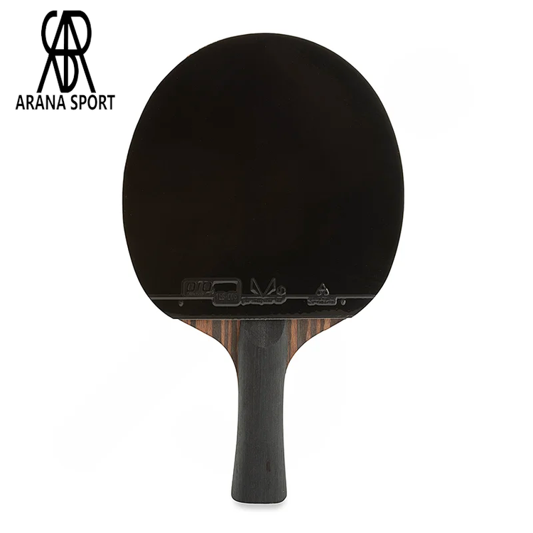 نمای اصلی راکت پینگ پنگ پرو اسپرتز 5 ستاره کیف دار با دسته FL چوبی، رویه نیمه چسبنده، طراحی حرفهای و کیف محافظ ضربه گیر مخصوص تمرین و مسابقه-02