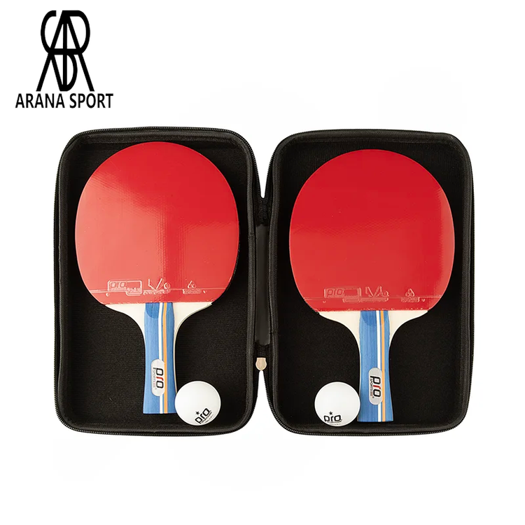 راکت تنیس روی میز جفتی پرو اسپرتز K3000 داخل کیف محافظ، مناسب استفاده مدارس، باشگاه، خانه، دورهمی دوستانه و تمرین بازیکنان تازه کار تا نیمه حرفه ای-05