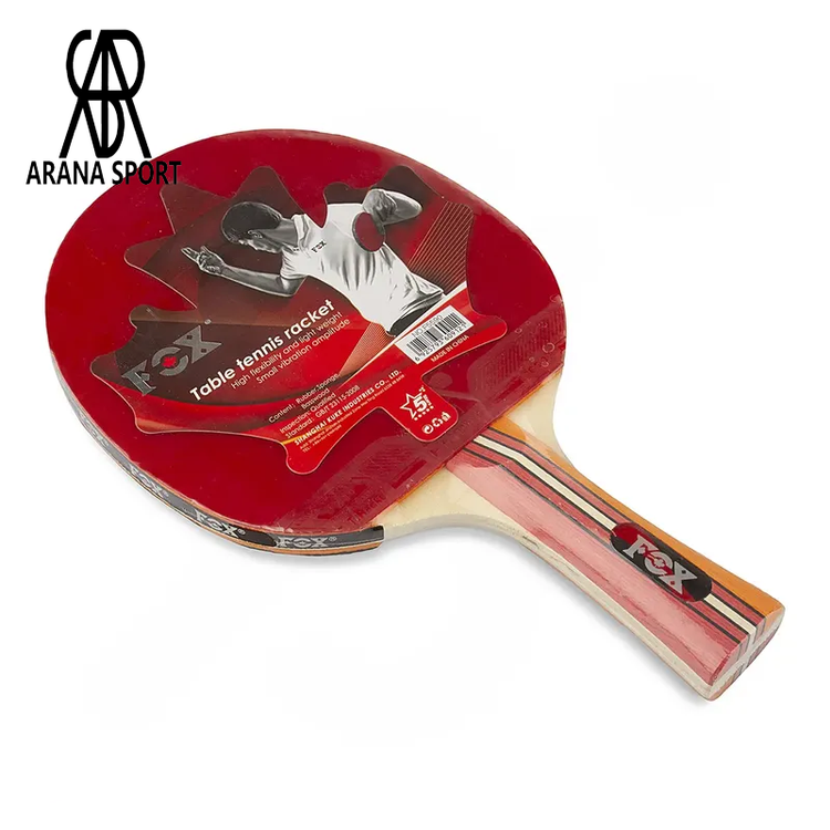خرید راکت پینگ پنگ فاکس F5590 با دسته FL، تیغه چوبی چندلایه، کنترل و پیچ مناسب و نوار محافظ؛ انتخابی کاربردی برای بازی تفریحی و مدارس از آرنا اسپورتر.02
