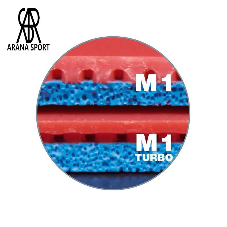 رویه راکت دونیک بلوفایر M1 توربو HGH مشکی برای پینگ پنگ حرفهای-02