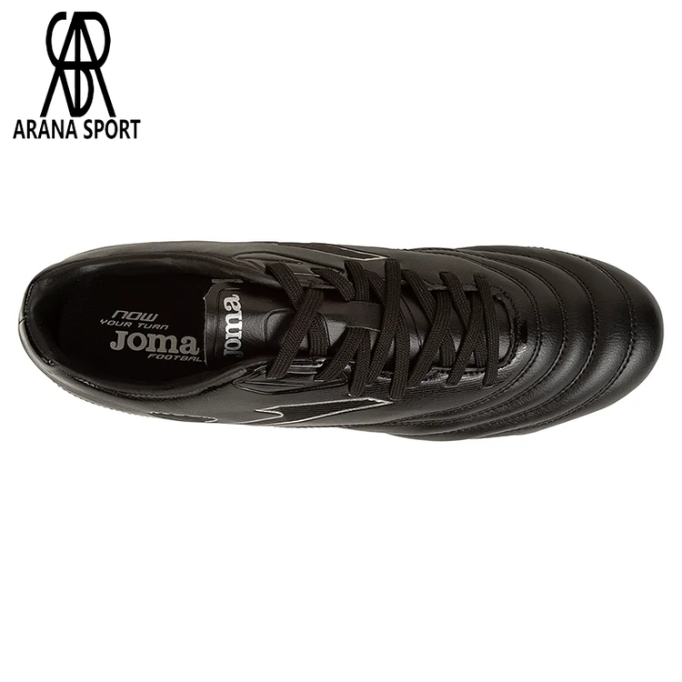 کفش فوتبال جوما JOMA-N10W2201FG اورجینال مشکی براق مخصوص زمین طبیعی-3