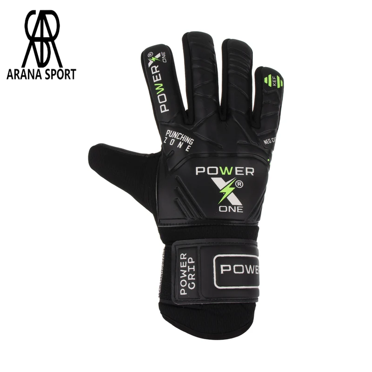 دستکش گلری بچه گانه پاور ایکس PUNCHING ZONE فنردار با لاتکس تقویتشده و چسبندگی بالا، مناسب تمرین دروازهبانی کودک، دارای مچبند عریض، تهویه مناسب و طراحی ارگونومیک-8