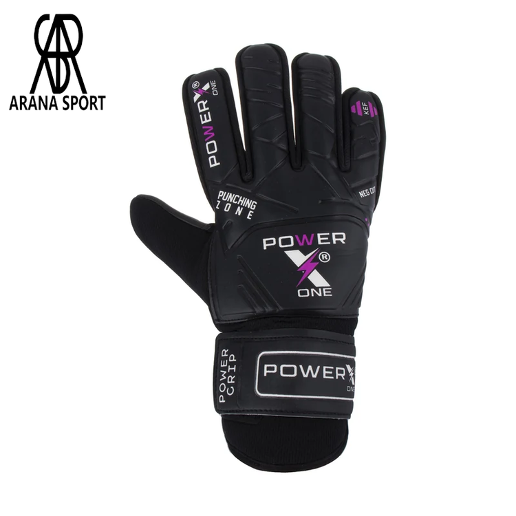 دستکش گلری بچه گانه پاور ایکس PUNCHING ZONE فنردار با لاتکس تقویتشده و چسبندگی بالا، مناسب تمرین دروازهبانی کودک، دارای مچبند عریض، تهویه مناسب و طراحی ارگونومیک-5
