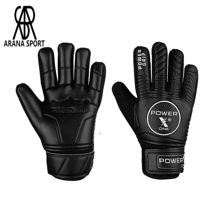دستکش فوتبال گلری بچه گانه فنردار پاور ایکس پاور گریپ با لاتکس Power Grip و محافظ انگشت، مناسب کودک و نوجوان برای تمرین و مسابقه فوتبال-1