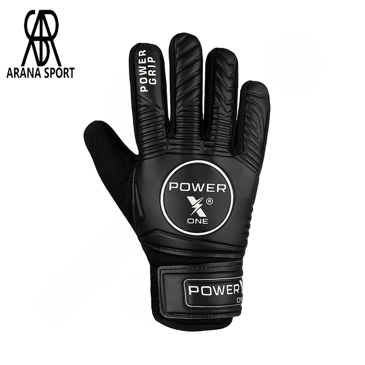 دستکش فوتبال گلری بچه گانه فنردار پاور ایکس پاور گریپ با لاتکس Power Grip و محافظ انگشت، مناسب کودک و نوجوان برای تمرین و مسابقه فوتبال-2