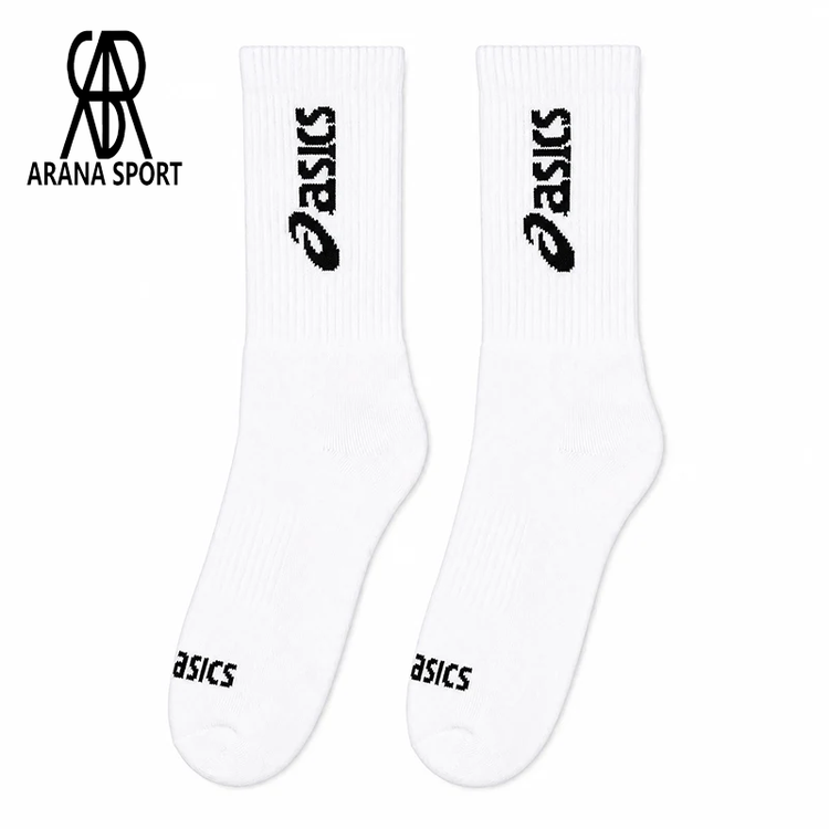 جوراب فوتبال ساق بلند مردانه تمام کش طرح asics رایان اسپرت ضد تعریق و راحت برای ورزش-1