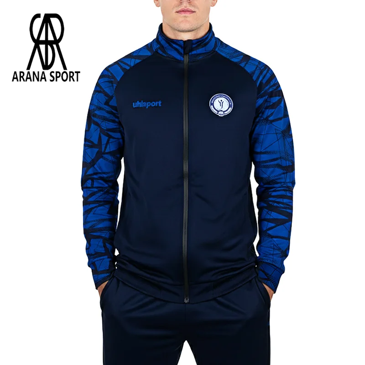 عکس با کیفیت گرمکن ورزشی مردانه هواداری گل گوهر سیرجان MUH 3150-001 با لوگوی گلدوزی شده آلاشپورت و رنگ سازمانی تیم مناسب برای هواداران و ورزشکاران در سایت آرنا اسپورتر-1