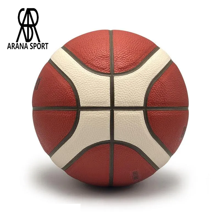 توپ بسکتبال مولتن B7G4500 اصلی سایز 7، مورد تأیید FIBA، با رویه چرم کامپوزیت درجه یک و گریپ عالی بدون لغزش، مناسب بازی فوق حرفهای در سالن-2