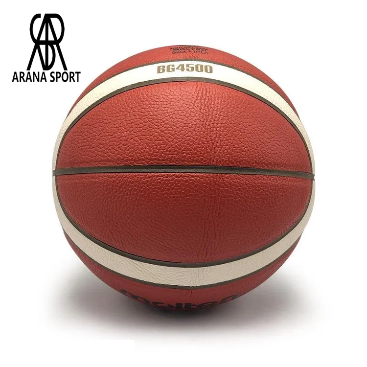 توپ بسکتبال مولتن B7G4500 اصلی سایز 7، مورد تأیید FIBA، با رویه چرم کامپوزیت درجه یک و گریپ عالی بدون لغزش، مناسب بازی فوق حرفهای در سالن-5